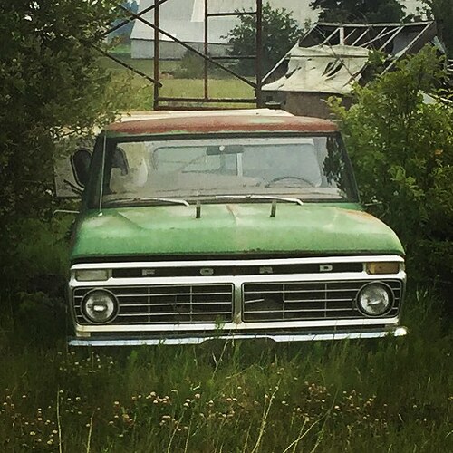 Green Ford Truck.