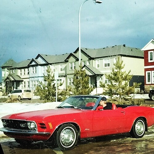 Fort McMurray Spring: snow on the ground, top off the convertible. #ymm