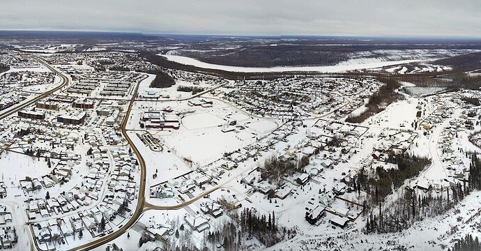 Fresh snow in Thickwood. Panoramic. #ymm