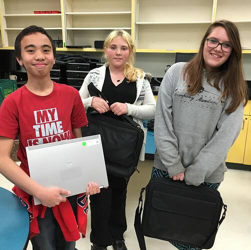 These lucky students won a free laptop each!