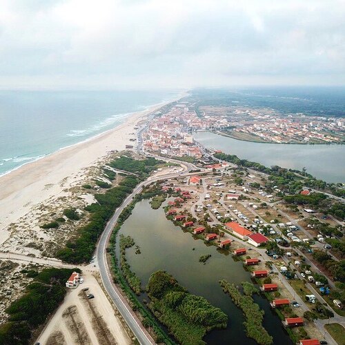 Praia de Mira and Barrinha from the sky.
