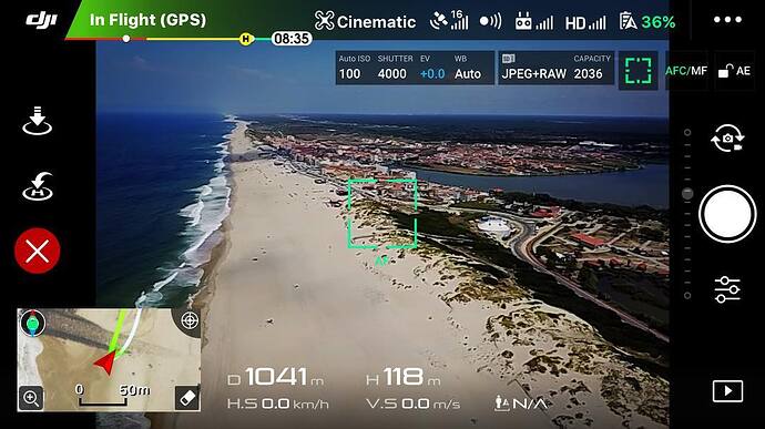 Perfect location and weather for a drone flight.
