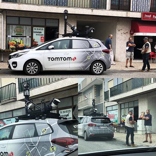 TomTom mapping car in Praia de Mira