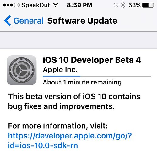 iOS 10 Beta 4. Safari feels snappier.