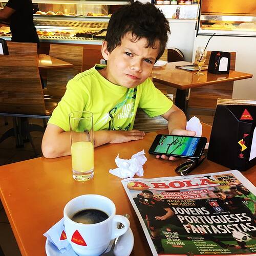 Morning Coffee with Xavier. Pokemon and soccer.