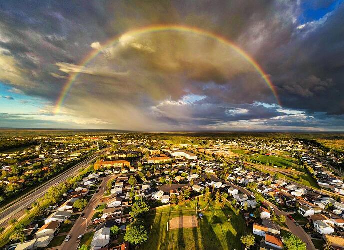 Rainbow over Thickwood #ymm