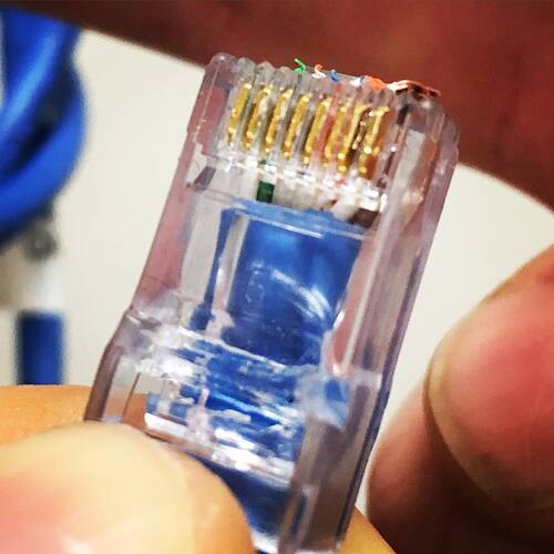 "We tested the line and its certified CAT6!" How my day is going.