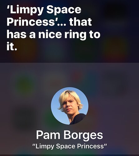 “Limpy Space Princess” … that has a nice ring to it.