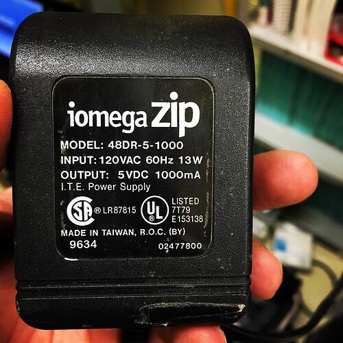 Somewhere out there, a lonely Zip drive is non-functional. Because it doesn’t have this power supply.