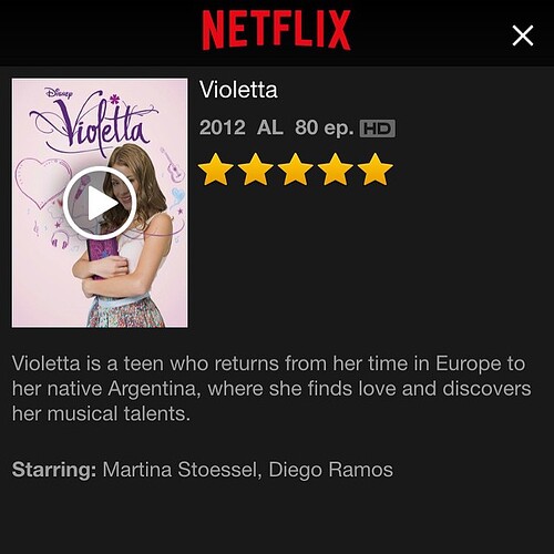 Violetta is a telenovela for kids, it seems. We watched a few minutes of it but Pam made us turn it off.