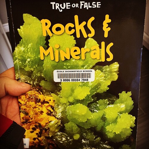 #%@&$ Marie, they’re minerals!