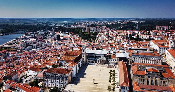 A view of the University of Coimbra.