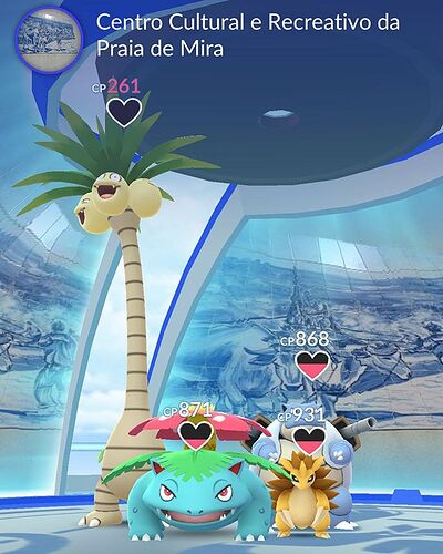 Vacation goal: wake up early than the boys and capture the PokÃ©mon gym across the street from us before they know whatâ€™s happening.