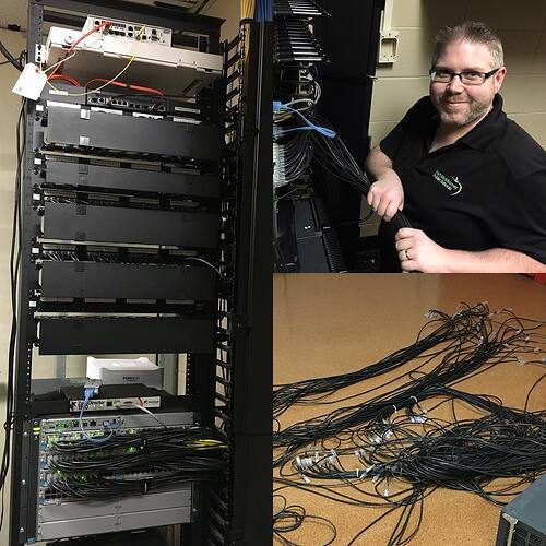 Network upgrade at Thickwood Heights School.