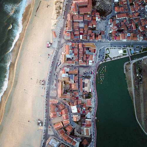 Praia de Mira, Barrinha from above.  See you in 8 months :-(