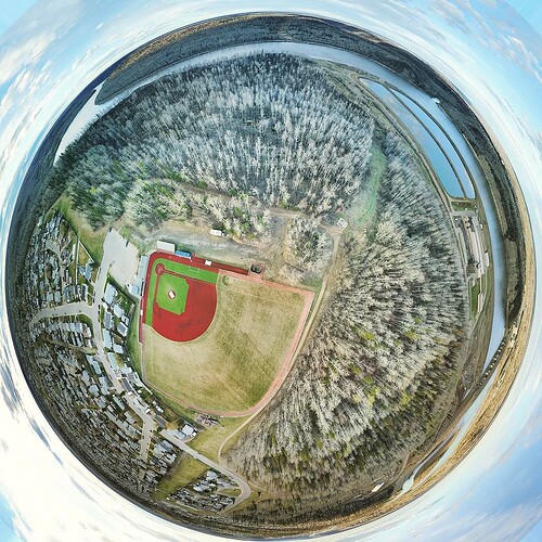 Went for a drone flight above a baseball field in Thickwood a few days ago … here’s the photo. #ymm
