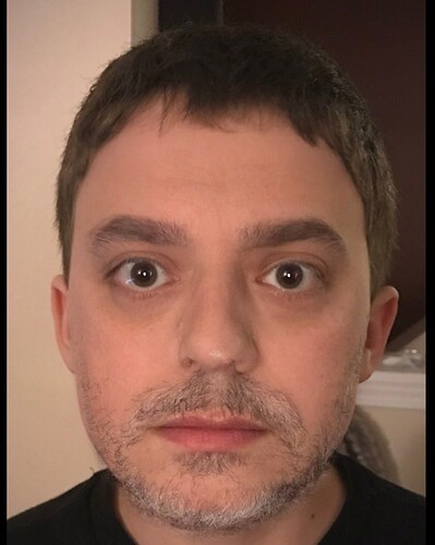 Xavier and Dad face fusion.
