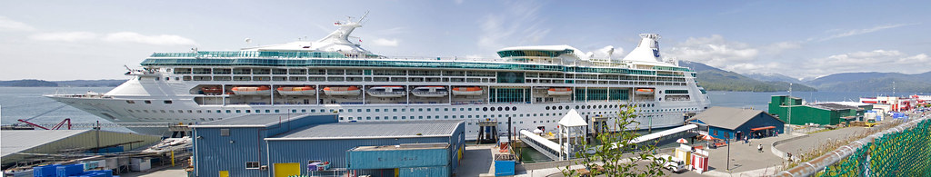 Rhapsody of the Seas in Prince Rupert Harbour