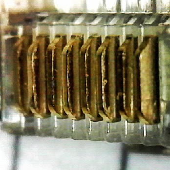 CAT6 connector detail.